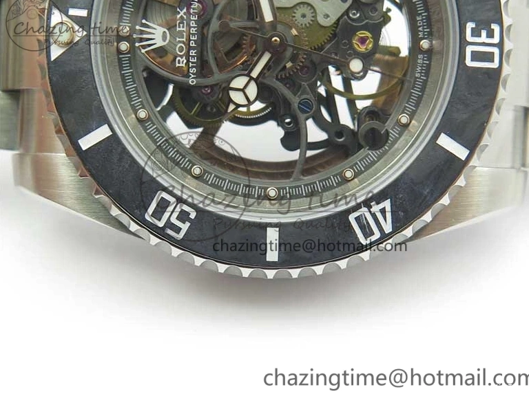 MiroTime 0214 Durable Andrea Pirlo Project Skeleton Submariner SS VRF Best Edition on SS Bracelet SA 2985